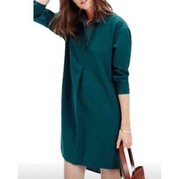 Madewell Forest Green Dress m - Picture 10 of 10
